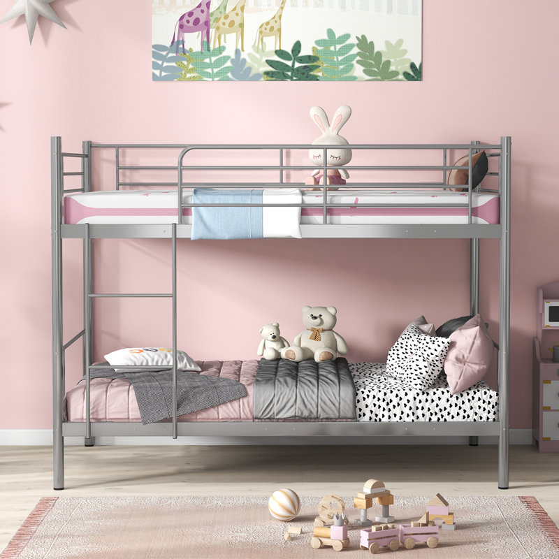 Jiles Iron Bed, Silver