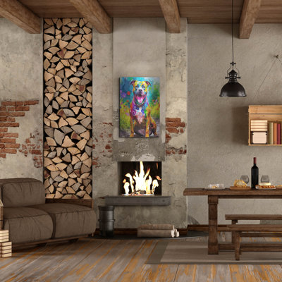 «Dean Russo-Evolution Collection-debout Pit» par Dean Russo, art mural en métal, 16 po x 24 po