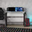Bureau de jeu réglable Genesis RVB - Table de jeu réglable en hauteur avec ports USB et bande lumineuse à DEL