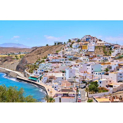 Multicolor Houses In Fuerteventura by Imv - Wrapped Canvas Print