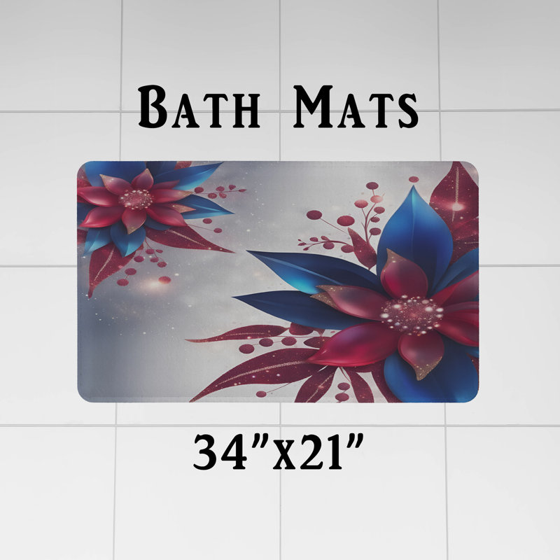 Rideau de douche Floral, H 83 po x l 70 po