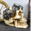Figurine crâne robotique aviateur Firganza Steampunk