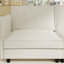 Grand 141,5 po 6 places en forme de U avec pochettes amovibles, conception moderne pour les espaces de vie, beige, peau respirante, ressorts ensachés, mousse haute, quincaillerie, 4 pieds, capacité de 1200 livres, convient-842047847
