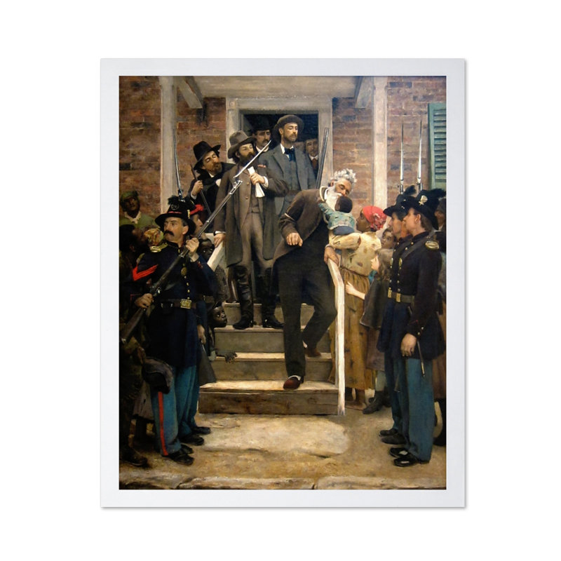 Les derniers moments de John Brown, Poster, 18"H x 24"W, White Framed
