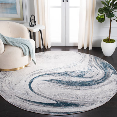 Tapis gris / bleu Ameya