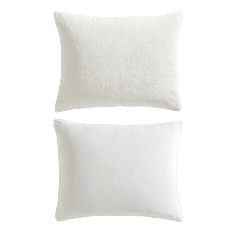 Vera Wang Signature Beige Reversible Comforter Set, King Comforter + 2 King Shams