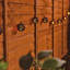 LED Solar Powered 8 - Bulb Shaded String Light