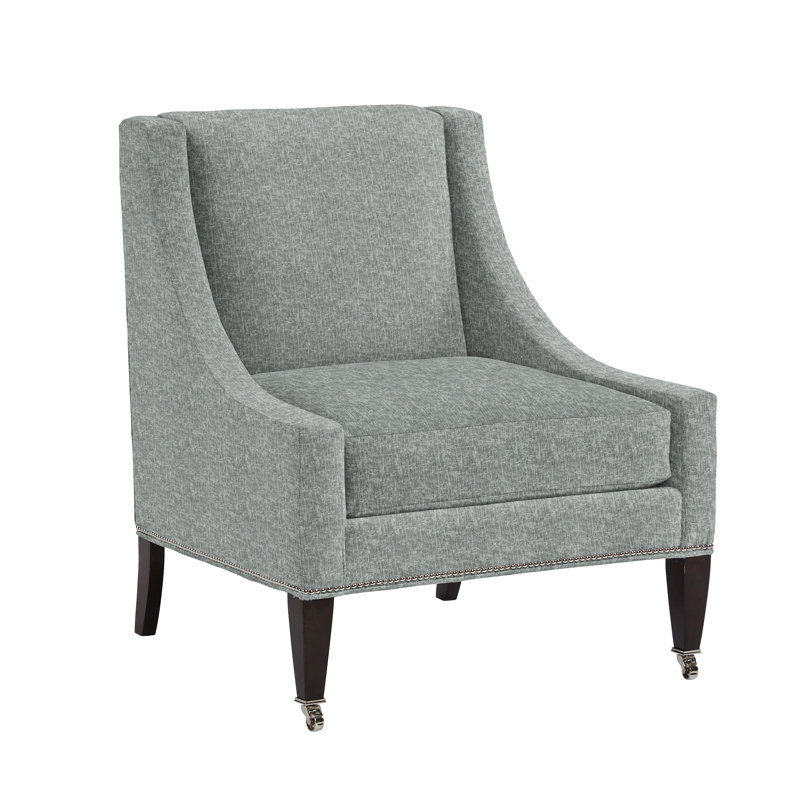 Dudley 32" Wide Polyester Armchair, Castine Gray