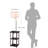 58" SLampuared Sofa Side Shelves Table Lamp