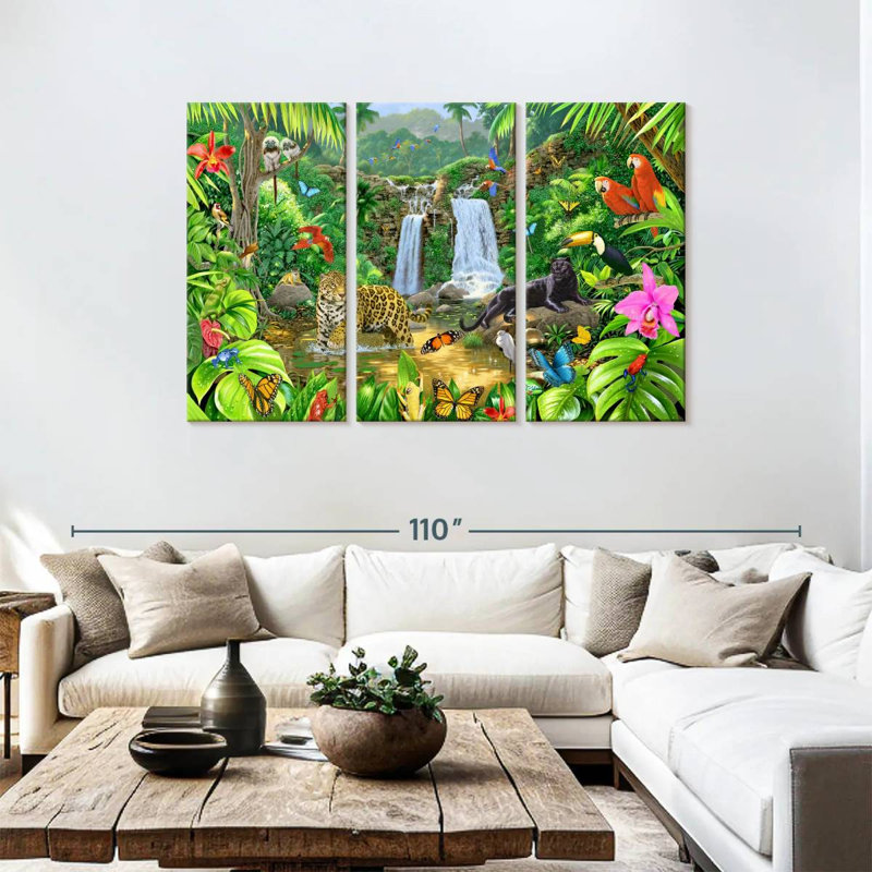 Brampt Rainforest Harmony I, 48" H x 74" W