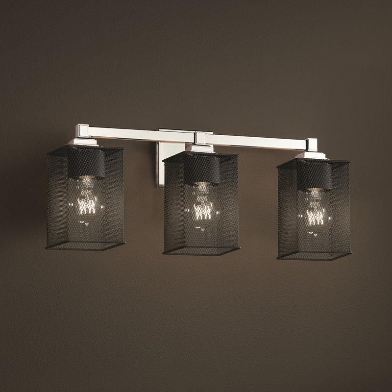Éclairage pour salle de bain 3 lumières Bennett, Chrome poli