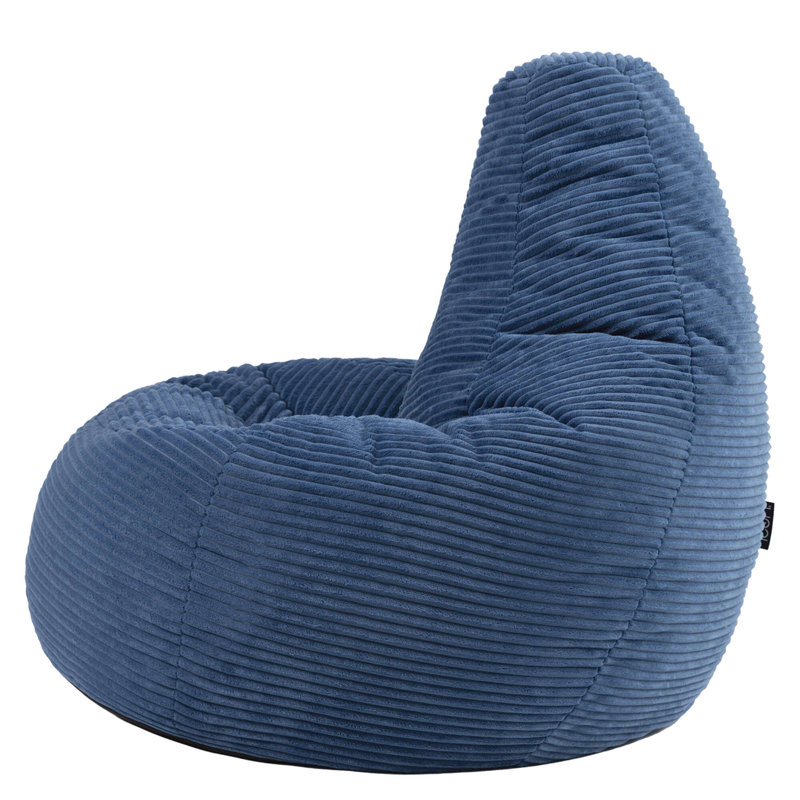 Dalton Corduroy Recliner Bean Bag, Blue