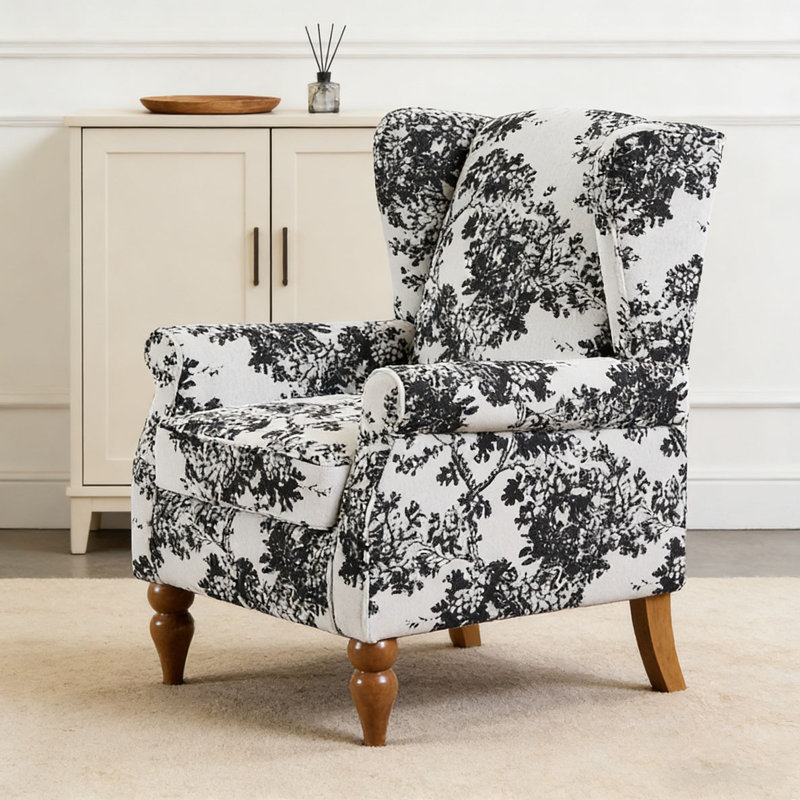 Ensemble de table basse et fauteuil, Antique White+Gray