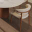 Ensemble de salle à manger pour 4 personnes Ikerne avec table ronde de 47 po et 4 chaises de salle à manger rembourrées Myra-1849306625-1849306750