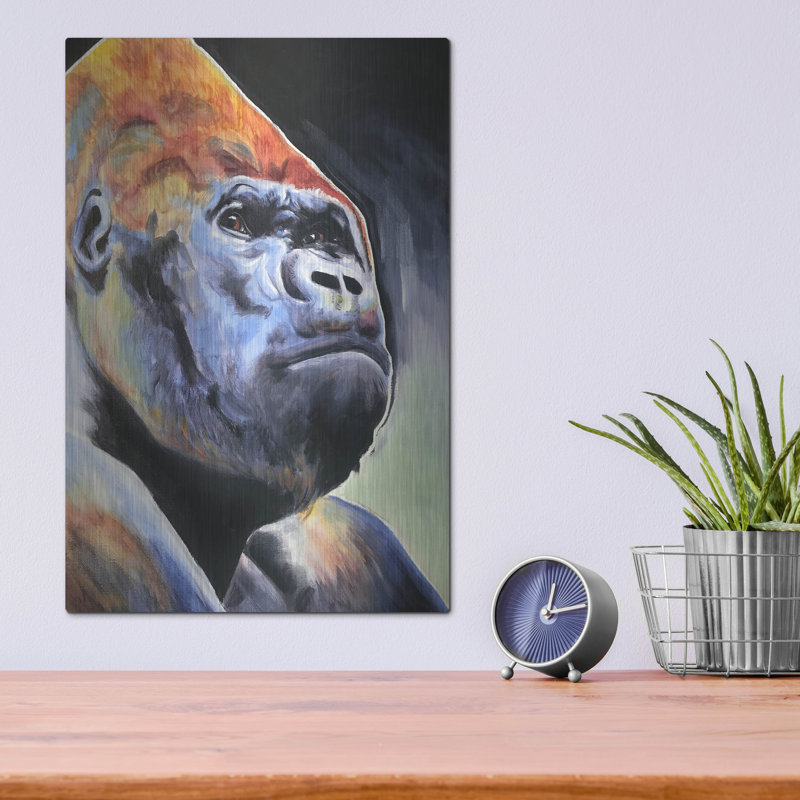 «Gorilla - Silverback» par Dawg Pain «Gorilla - Silverback» par Dawg Painter, H 16 po x l 12 po
