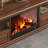 Simulated electronic fireplace TV storage cabinet