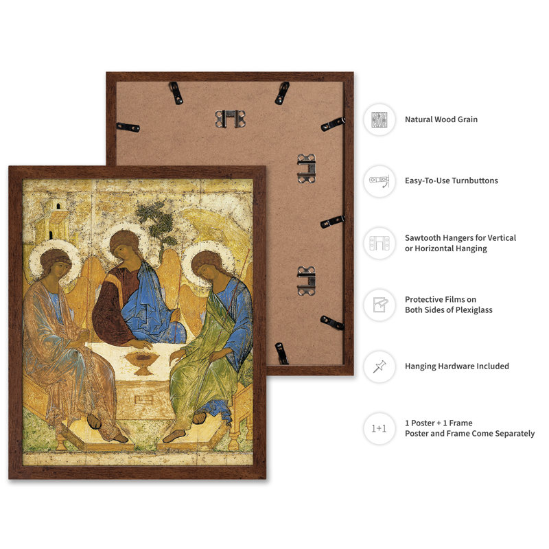 Andrei Roublev - Trinité, Poster, Brown Framed, 11"H x 14"W