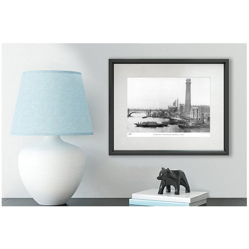 London, Waterloo Bridge C1890 by Francis Frith - Single Picture Frame Print, 28cm H x 36cm W x 2.3cm D
