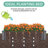 Over Ground Raised Garden Bed Large Long Planter Box for Outdoor, Tool-Free Assembly-770959751