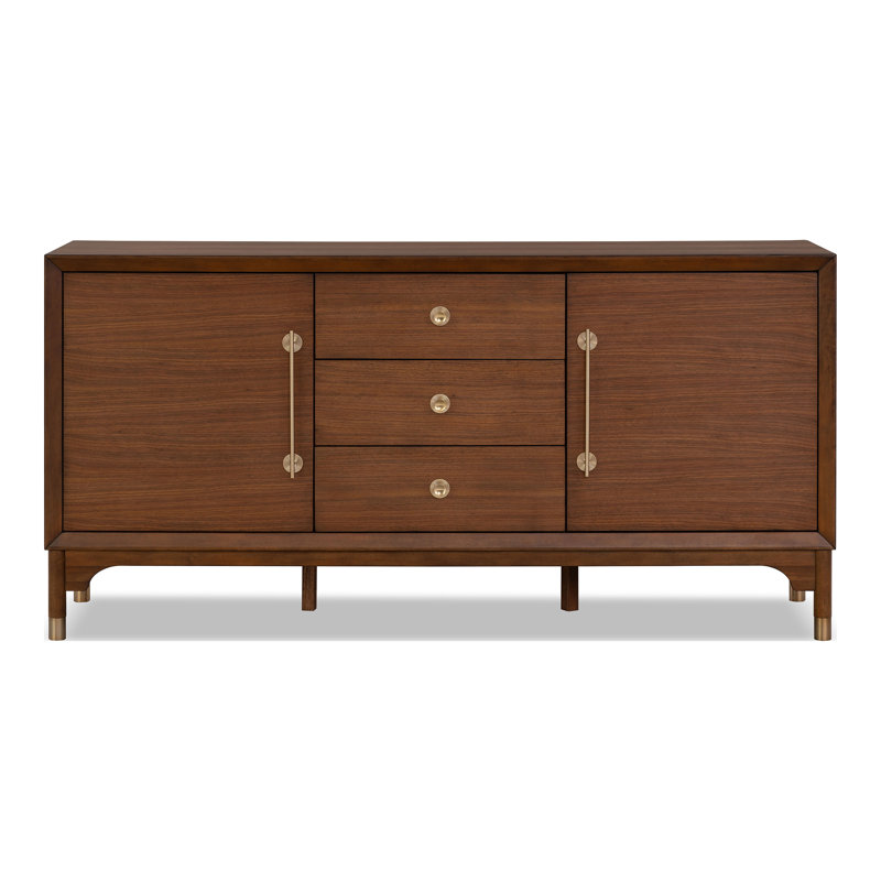 Oberlander Solid Wood Sideboard With 2 Doors And 3 Drawers
