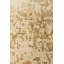 Tapis rectangulaire beige en laine touffeté à la main