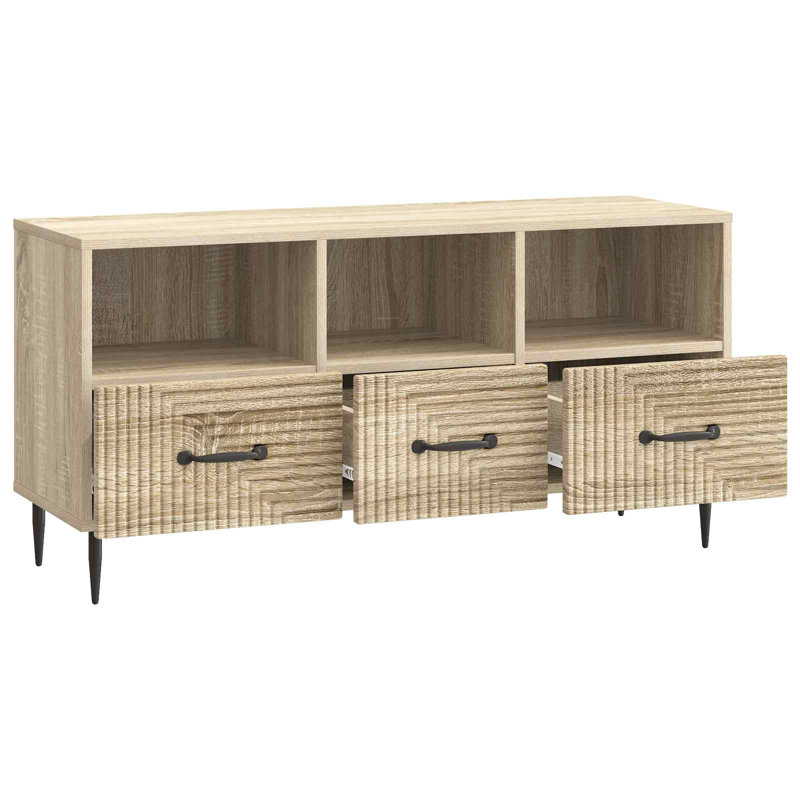 Unfinished TV Stand for TVs up to 43", Sonoma Oak