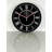 Stylish Decorative Wall Clock, Black & Pink, 11.8 x 11.8 x 1.8 inches | Durable 100% Plastic Frame with Real Glass Cover | Perfect for Home or Office Décor, Modern Design & Easy to Read-128766136-105528318