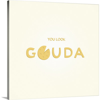 « you look gouda-retro cuisine art » par kate lillyson, impression sur toile
