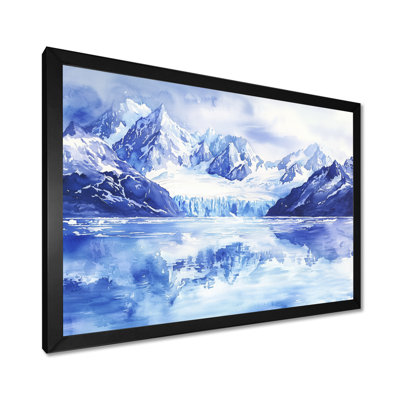 Glacial Grandeur Painting In Alaska II - Alaska Canvas Print