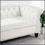 Canapé Chesterfield à accoudoirs roulés 84 po 3 places