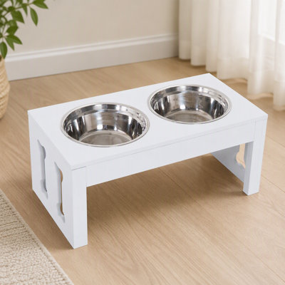 Gamelle en bois pour animaux de compagnie