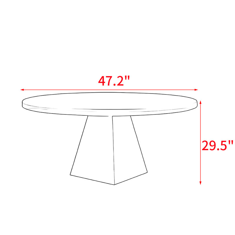 Keppel, 29.5"H x 47.2"L x 47.2"W