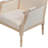 Amando French Country Accent Chair, Beige Upholstered