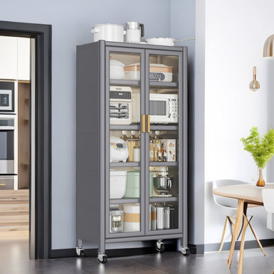 Open-Door Kitchen Shelving by Home Decor
