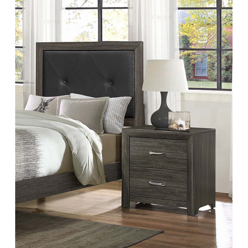 Table de chevet, Gris foncé