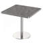 Table carrée bistro moderne tulipe 31,5 pouces avec plateau en faux marbre, facile à assembler, structure en métal robuste-2091707311