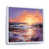White Floater Framed