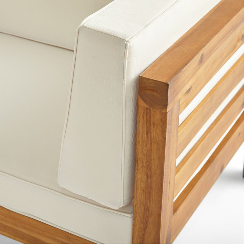 Fauteuil club Oana, Beige, Brun