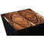 Trapezoid Solid Wood Block End Table