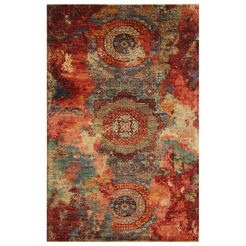 Aryana Hand Woven Wool Oriental Area Rug