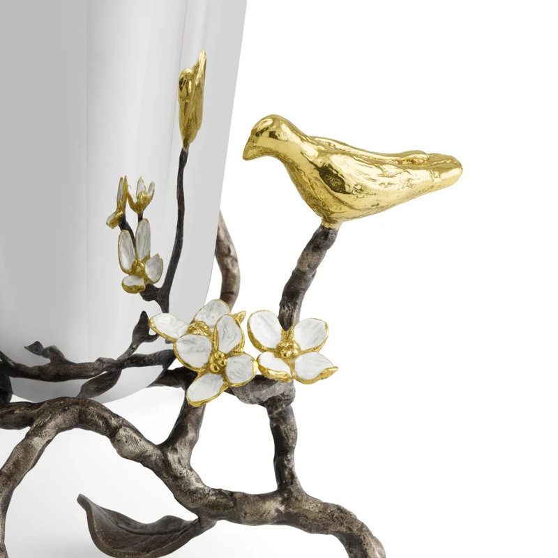 Lovebirds Handmade Table Vase, 8.5" H x 6.5" W x 6" D