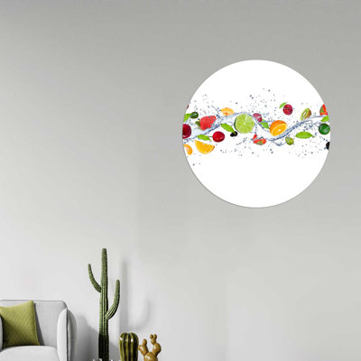 Modern Fruit Splash Glass Wall Art Perfect For Kitchen Decor And Ideal Personalized Gift For Mom