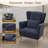 Upholstered Armchair with Wingback Design-724137314