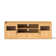 59'' Media Console With Glass Fronted Doors And Bottom Drawer