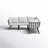 Modway Riverside 5 Piece Outdoor Patio Aluminum Sectional-848919794-848919793