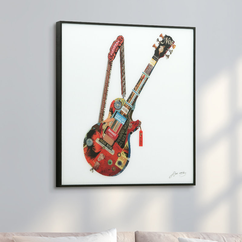 «Apphia Electric Guitare» par Alex Zeng, impression encadrée sur verre