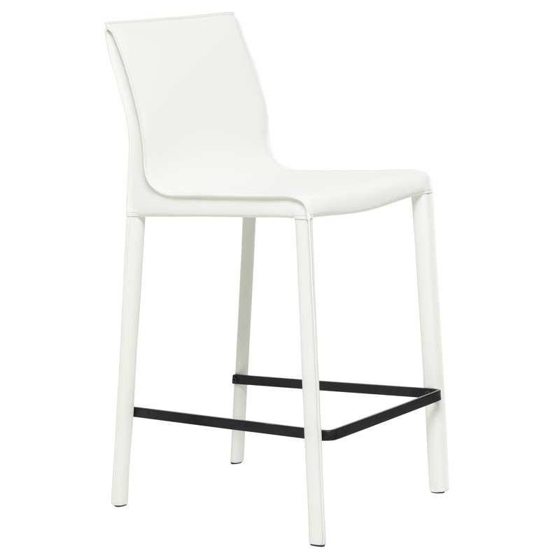 Tabouret de comptoir 25,5 po Kupang, Blanc cassé