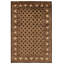 Tapis brun foncé en laine noué à la main de conception unique 18 pi 6 po 3 po x 9 pi 5 po Nouvel Âge