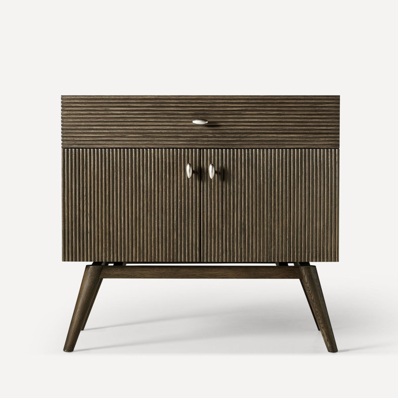 Craft Series Wyndale Vanities with Top, Dark Burnt Oak, Calypso, Brushed Pewter