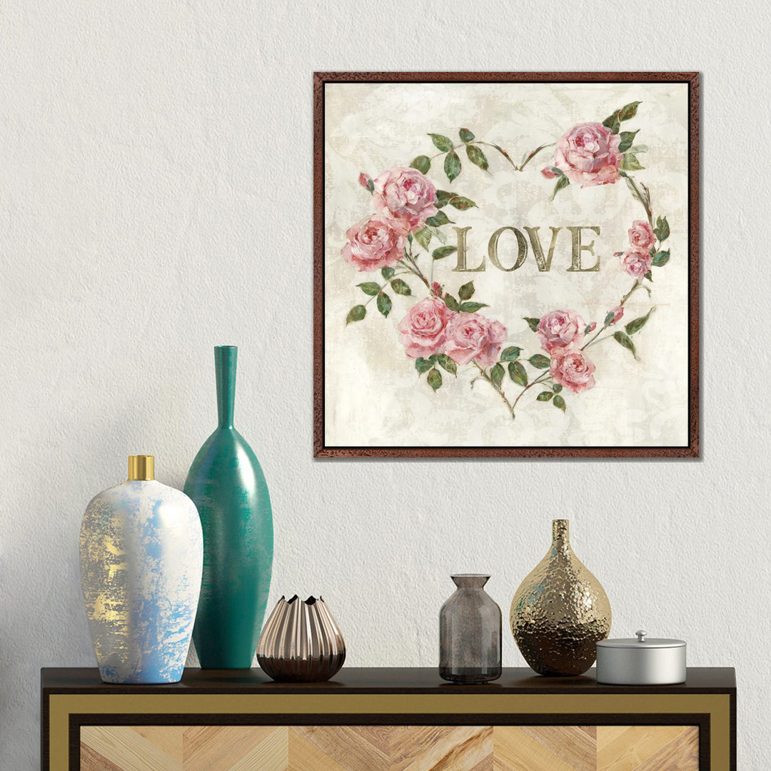 Love Heart von Sally Swatland - Galerie-verpackte Leinwand Giclée